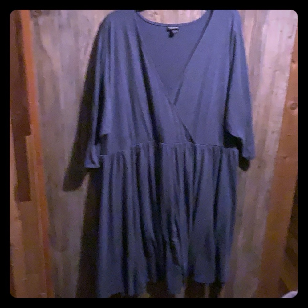 Torrid heather blue surplice dress